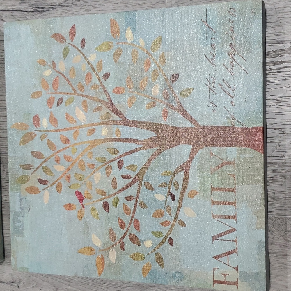 Wall Decor Set of 2 Family & Home Theme